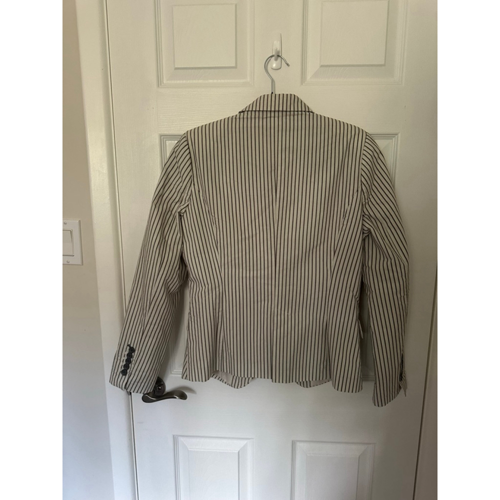 Women's Jessica Striped Blazer Tan/Black Size 10 - Picture 4 of 5